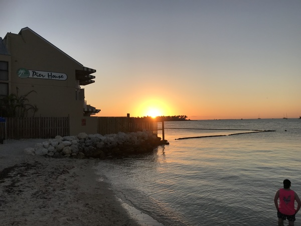 Key West - sunset with house
